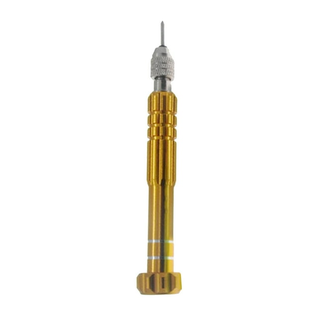 heritaly Badminton Grommet Remover Stainless Steel Setting Awl Blue 12.4cm Stringing Tool Yellow 12.4cm