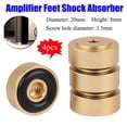 thumbnail image 5 of 4* Alloy Speaker Audio Isolation Feet Speaker Spike Pads with Non-Slip Rubber Rings for Audio,Speakers, Subwoofers, Home Theater, 5 of 9