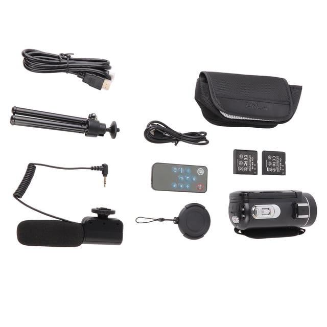 Cámara de Videos Digital de 2.7k Portátiles RecordAradora de DV 48MP 16X Digital Zoom 3.0 Pulgadas Panel táctil Admitir la Deteción de la Cara Beauty Face Antike Con Baterías