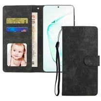 Samsung Note 20 Wallet Case, RFID Blocking Card Holder Slot, Premium Faux Leather Shockproof Magnetic Closure TPU Case Flip Cover with Kickstand For Samsung Galaxy Note 20,Black