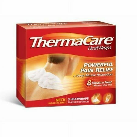 Thermacare Heatwraps Advanced Air-Activated Neck Pain Therapy Relief, 3Ct, 3-Pack