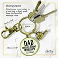 thumbnail image 5 of Dad Tool Gutsy Goodness Bronze Keychain Blessed DIY Tape Charm Best Life Father From Daughter Gift, 5 of 8