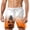 Orange, variant on FUZHIQ Men's Big Tall Swim Trunks Xl 2xl Casual Tropical Print Quick Dry Beach Swimming Shorts with Pockets Anti-Chafe Summer Swimwear,XL