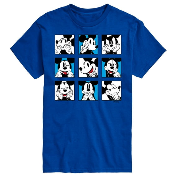 Mickey & Friends - Mickey Faces - Men's Short Sleeve Graphic T-Shirt
