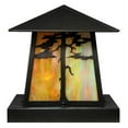 thumbnail image 2 of Meyda Tiffany 139490 Stillwater 4 Light 18" Tall Pier Mount Post Light - Brown, 2 of 6