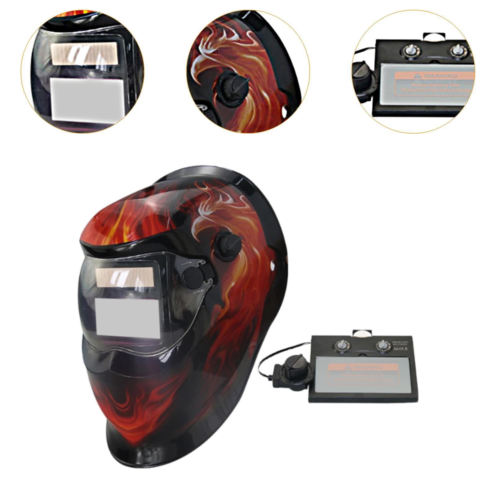 figatia Adjustable Welding Helmet Welder Hood Gear Protection Cover Portable High Temperature Resistant Welding Protector Face