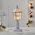 thumbnail image 2 of Christmas Snow Globe Lantern - Hexagonal Cone Led Snow Globe, Glitter Holiday Decoration with Light Up Feature, Festive Tabletop Ornament, Decorative Accessory for Dining Room Bedroom, 2 of 9