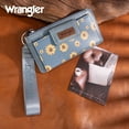 thumbnail image 3 of Wrangler Wallet for Women Floral Wristlet Wallets Ladies Female Large Clutch Wallets with Coin Purse and Rfid Lining, Jean, 3 of 8