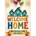 thumbnail image 4 of Decorative Design Welcome Home Balloon Backdrop Colorful Theme Family Reunion Banner for Homecoming Celebration Party Event, 4 of 8