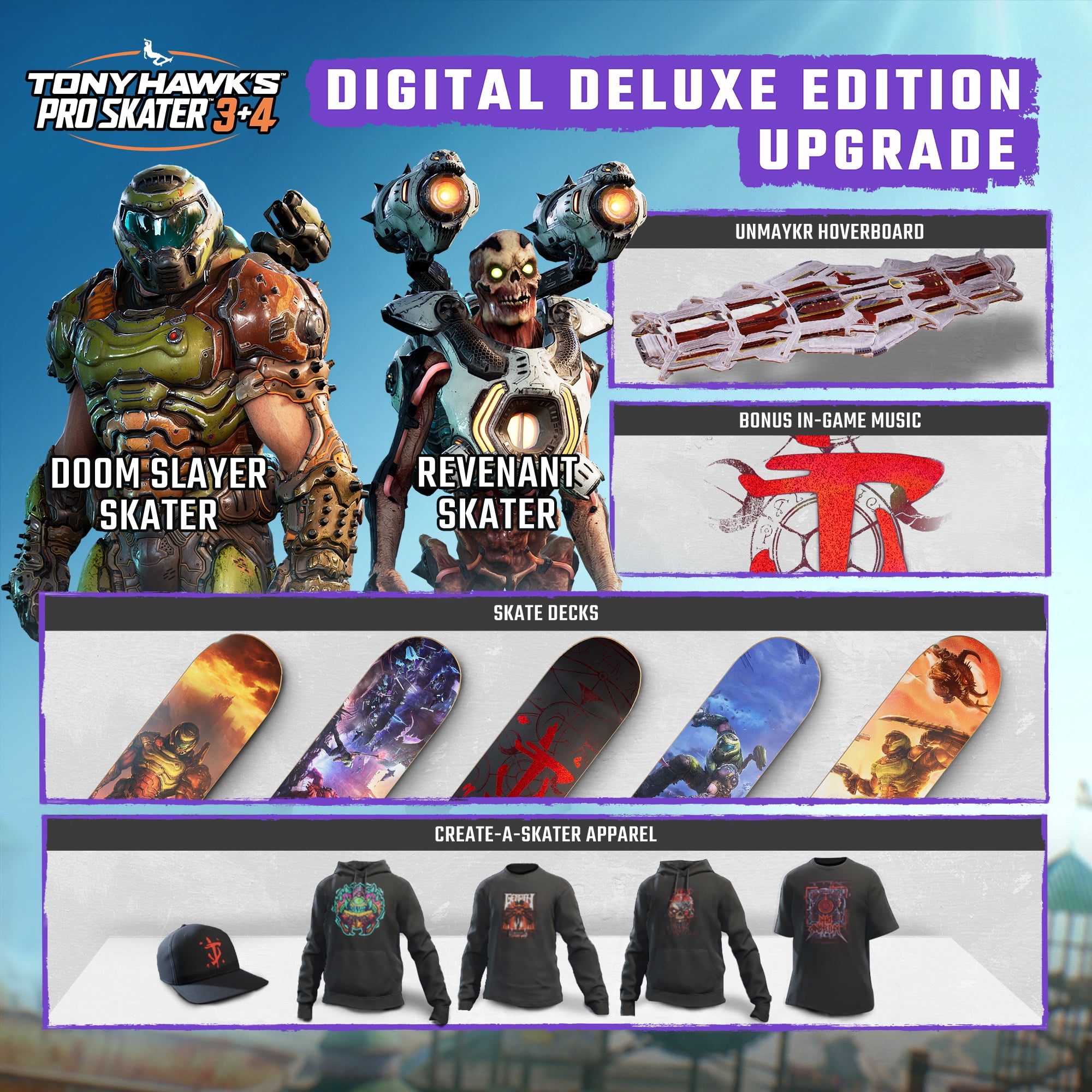 Tony Hawk's Pro Skater 3,4: Deluxe Upgrade - Xbox Series X|S, Windows [Digital]