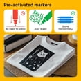 thumbnail image 6 of ARTISTRO 2 Black Dual-Tip Fabric Markers - Fabric Decorating Kit - Permanent for Clothes - Acrylic Paint Pens for Sneakers, Bags, Shoes, Textile, Canvas, Sewing, Craft, DIY - Brush and Fine Tip, 6 of 7