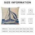 thumbnail image 5 of Awypu 4Pack Coastal Sailing Throw Pillow Covers Compass/Anchor/Sailboat/Map Ocean Theme Pillowcases Nautical Blue Beach Decorative Cushion Cover  for Sofa/Couch, 5 of 5