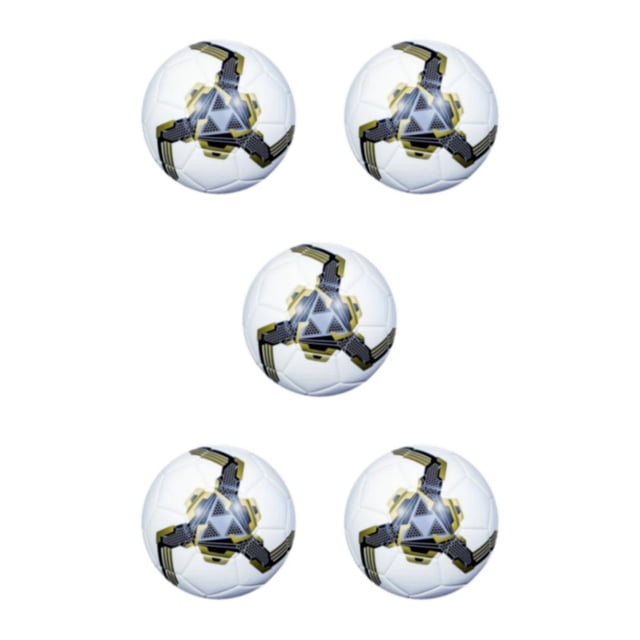 Maytalsory Ballon de Soccer d'Entraînement pour Prairie Extérieure – Léger et Portable avec Performance Durable Or 4 5Ensemble