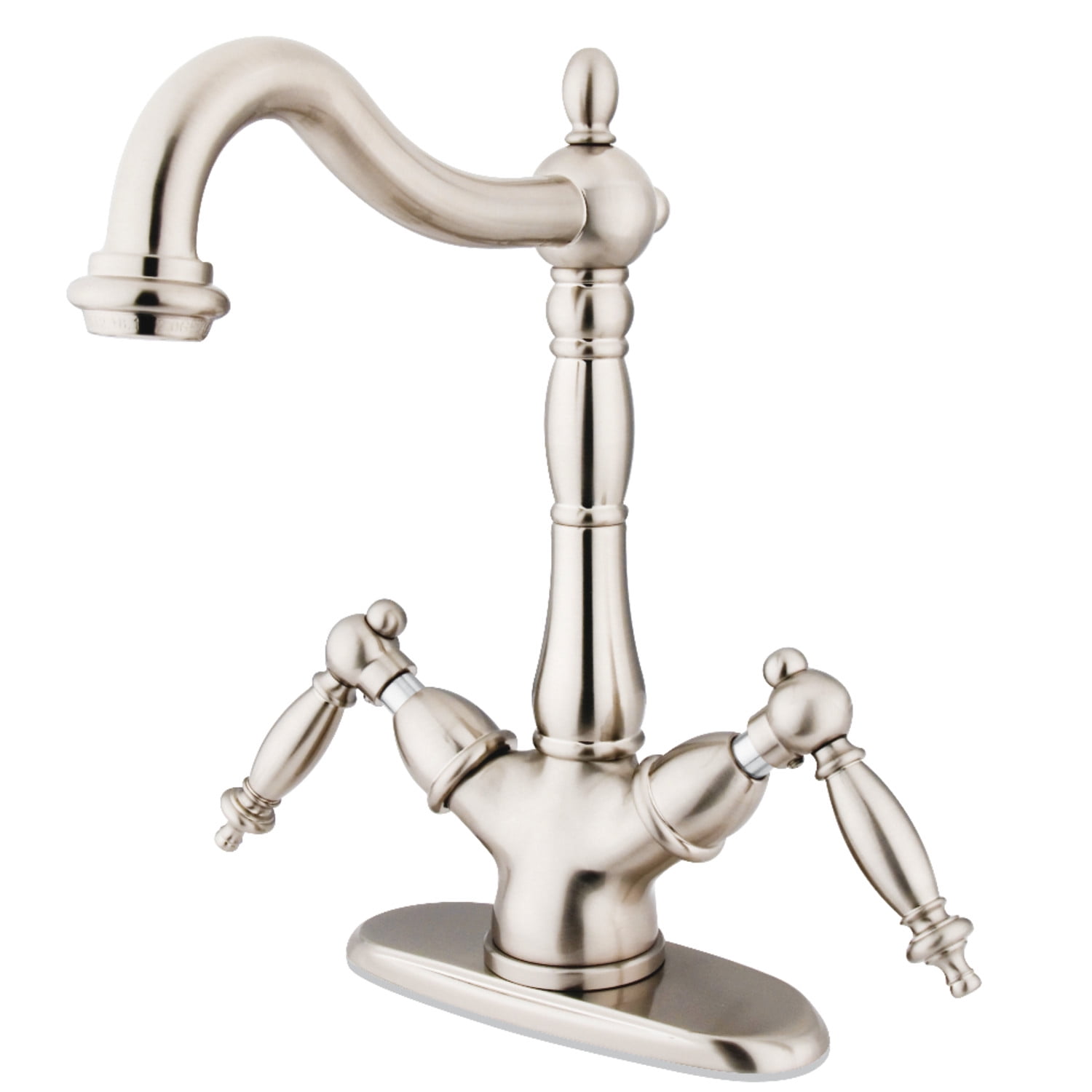 Kingston Brass KS1498TL Vessel Sink Faucet, Brushed Nickel