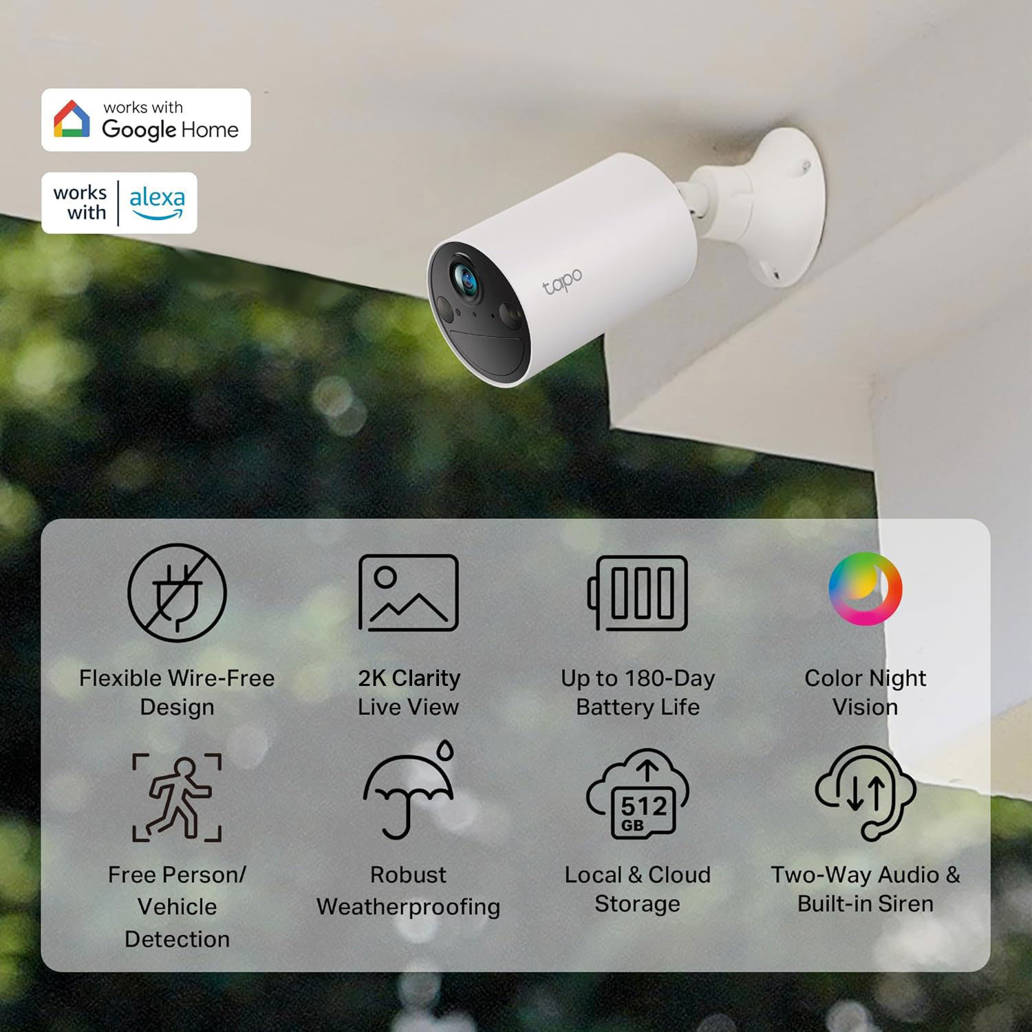 TP-Link Tapo TC82 2K Wireless Security Camera, Battery photo 3