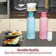 MILTON Sports Water Bottle Square Juice Box 4 Set Great For Juices Milk