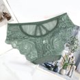 thumbnail image 3 of Bigersell Cotton Bikini Underwear Women Clearance Breathable Underwear Women Thong Panty Style P-1024 Nylon Period Panties Cotton Thongs Briefs Mid Waist Women's Briefs Green One Size, 3 of 5