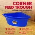 thumbnail image 2 of Little Giant PCF6BLUE Heavy Duty Plastic Corner Feeder Holds 6.5 Gallons, Blue, 2 of 8