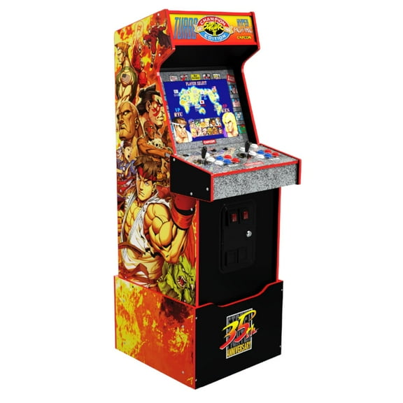 Maquina Recreativa con WIFI de Street Fighter Legacy 14 en 1 naranja