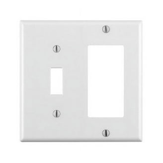 ELEGRP 2 Gang Midsize Duplex Outlet Wall Plate, White (10-Pack) 3022M-WH10 - The Home Depot