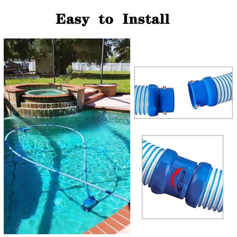 Pool Systems R0527700 - Kit di ricambio per tubo flessibile Twist Lock da 1 metro, compatibile con Zodiac X7 T3, T5, Mx6 Mx8, tubo di pulizia per piscina, 4 pezzi