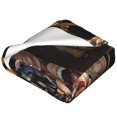 thumbnail image 5 of Attack On Titan Cartoon Printing Throw Blanket, All Seasons Flannel Fleece Blanket, Soft & Warm Plush Blankets for Couch Sofa Bed Camping Travel, 40"x30", 5 of 9