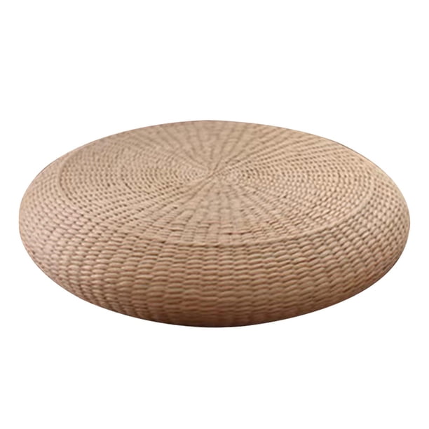 Almohada para sentarse, cojín de suelo de paja tejido, cojín de meditación tejido ligero para Hotel, oficina, decoración del hogar, sala de estar