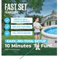 thumbnail image 5 of Bestway 8' x 24" Round Inflatable Outdoor Swimming Pool with Filter Pump, Gray, 5 of 12