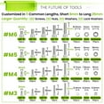 thumbnail image 2 of 1160Pcs M3/M4/M5/M6 Nuts and Bolts Assortment Kit,304 Stainless Steel Hex Socket Head Cap Metric Machine Screws with Lock Washers 8MM to 25MM, 2 of 7