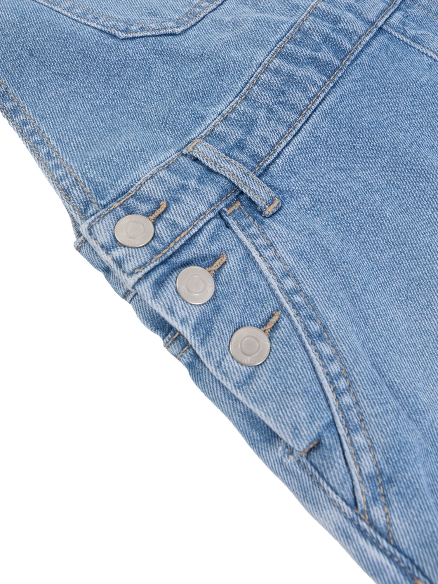 Wonder Nation Girls Denim Shortall, Sizes 4-18