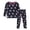 Navy, variant on CAICJ98 Girls Pajamas Soft Cotton Pjs Set Toddler Kids 2 Piece Long Sleeve Sleepwear,Size 6-7 Years