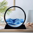 thumbnail image 1 of Aoderun Moving Sand Art Picture Round Glass 3D Deep Sea Sandscape in Motion Display Flowin Aoderun Aoderun, 1 of 2
