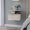 Light Gray, variant on Black + Dark Walnut Nightstand - Floating With 2 Shelf And 1 Drawer Drawer, Bedroom Fashion