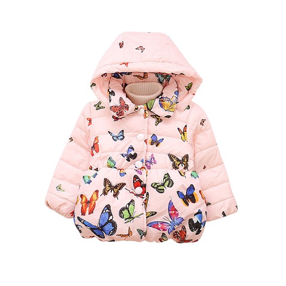 TBWNWG Girls Coat and Jacket Baby Girls Winter Autumn Warm Kids Winter Jacket Coat Outerwear for Comfortable Outdoor Wear,Size 12-18 Months