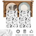 thumbnail image 5 of Black Western Cowboy Kitchen Towels Set of 1, Vintage Horse Cactus Ethnic Art Absorbent Dish Towels for Kitchen, Microfiber Hand Towel, Quick Drying Tea Towel for Cleaning Decorative Dishcloths, 5 of 7