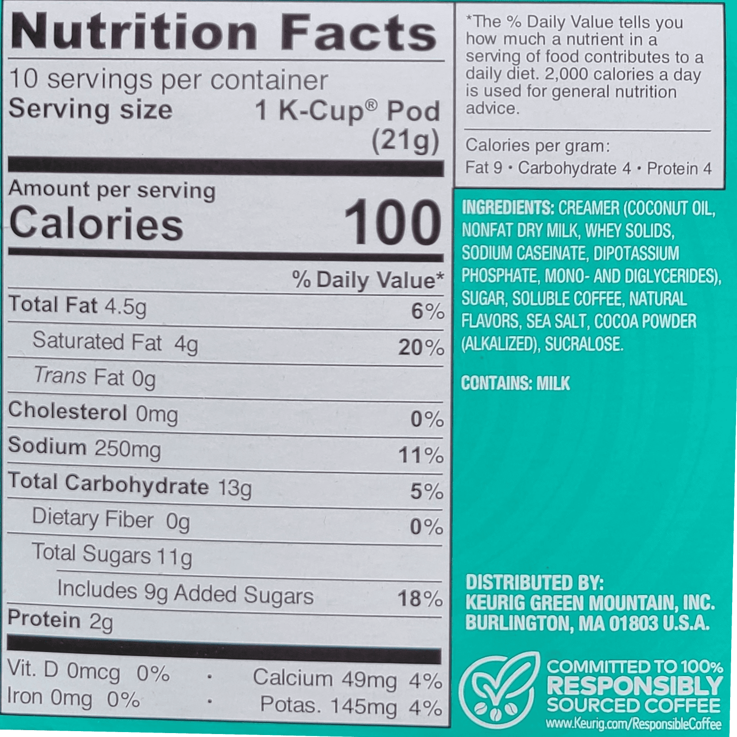 The Original Donut Shop 1 Step Caramel Latte K-Cup Pods, 10 count, 2 Pack