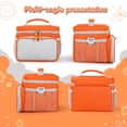 thumbnail image 6 of CARRFA Carrying Case Compatible with Yoto Player (3rd Generation), Card Holder Hold Up to 30 Cards, Travel Storage Bag for Bluetooth Audio Speaker & Headphone Accessories(Orange), 6 of 8