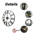 thumbnail image 3 of 30inch Black Classic Iron Wall Clock, Silent Home Decor Perfect for Living Room, Kitchen, Study, Office, Corridor, Garden, Ideal Festival Gift, 3 of 10