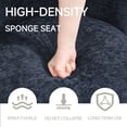 thumbnail image 2 of UIXE 360° Swivel Barrel Accent Chair, Fabric Upholstered Kitchen Dining Room Chair, Makeup Vanity Side Chair for Bedroom Living Room - Navy, 2 of 6