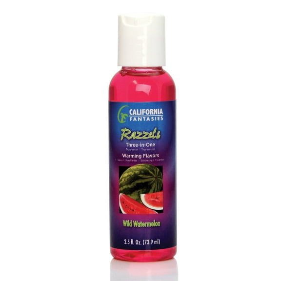Razzels Warming Lubricant - Wild Watermelon - 2 Oz. Bottle