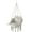 Cream White, variant on Hanging Hammock Chair with Cushion, Macrame Swing Chair For Garden