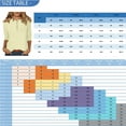 thumbnail image 3 of DENGDENG Women's 3/4 Sleeve Fall Tops and Blouses Casual Summer Tshirts Button Down Crew Neck Elbow Sleeve Tunic Tops Plus Size Three Quarter Length Shirts Clearance Trendy Blouses Coffee L, 3 of 5