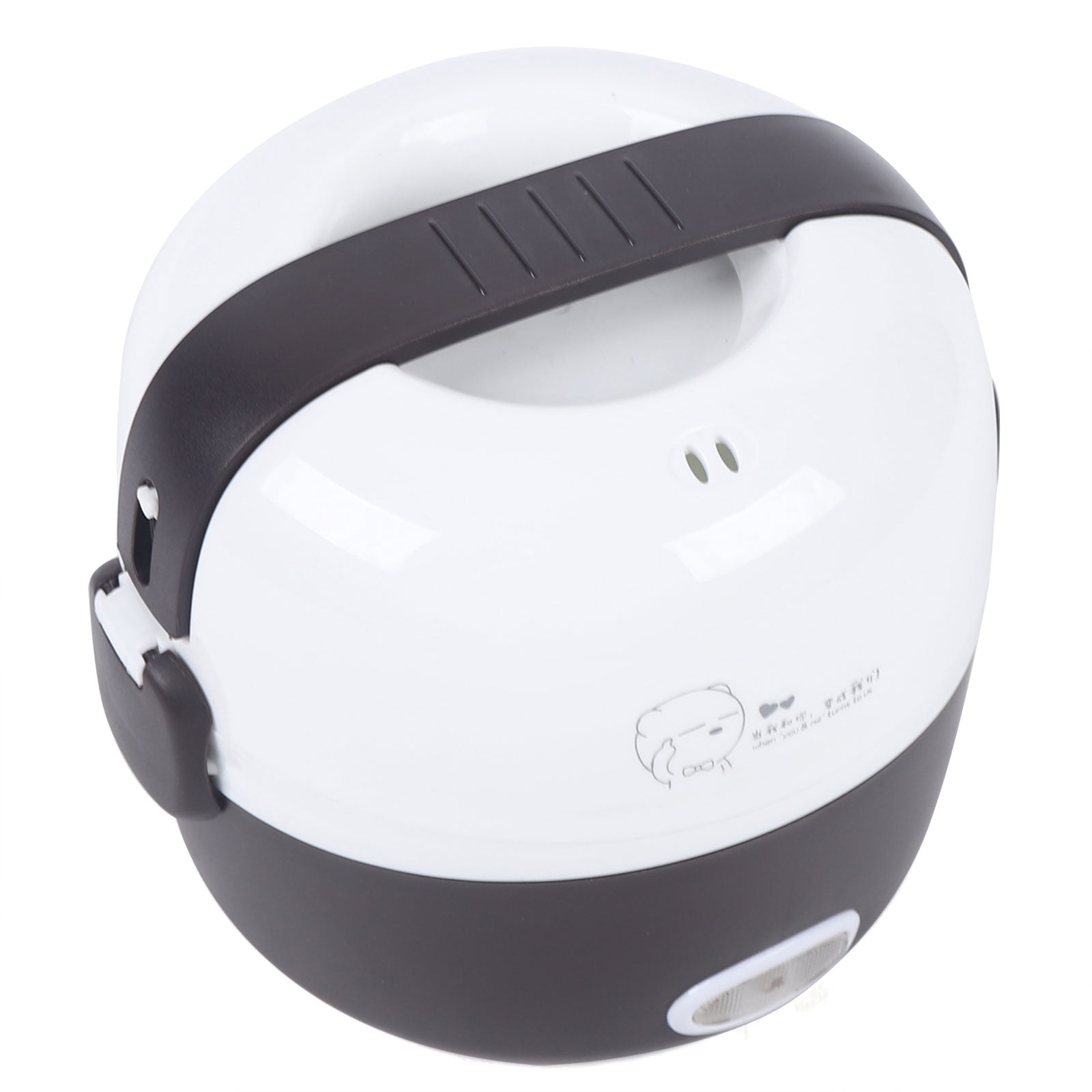 1.3L Electric Lunch Box Steamer Pot Rice Cooker 200w Food Warmer Portable Electric Lunch Box with Stainless Steel Bowls and Measuring Cup