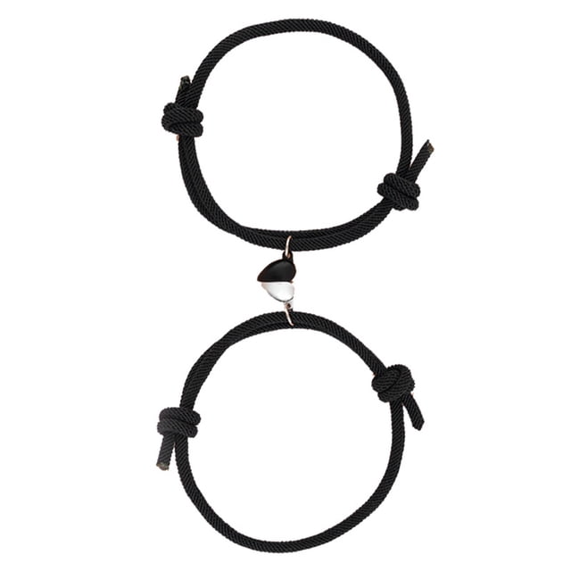 Pulseras magnéticas para parejas, pulseras magnéticas ajustables para mejores amigos