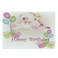 thumbnail image 1 of Birthday Party Cutting Board, Girl Birthday with Teddy Bears Toys Balloons Surprise Boxes Dolls Image, Decorative Tempered Glass Cutting and Serving Board, Large Size, Pale Pink, by Ambesonne, 1 of 1