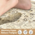 thumbnail image 4 of Kitchen Rugs Non Slip, Cushioned Kitchen Floor Mats Set of 2, Anti-Fatigue Kitchen Mat Waterproof, Ergonomic Memory Foam Standing Mat for Bar,Office,Desk,Laundry, Yellow/Grey, 4 of 6
