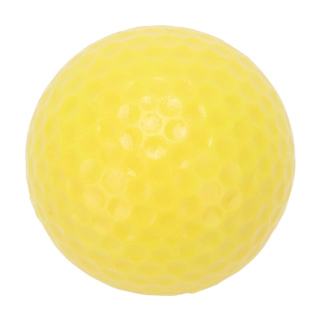 Pelota flotante de Golf de 2 capas, flotador, rango de agua, pelotas de entrenamiento para práctica de Golf y deportes al aire libre, color amarillo