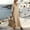 Apricot, variant on Morttic Women's Simple V-Neck 3/4 Sleeve Long Dress – Solid Color, Collar Decorative Buttons, Casual Summer Outfit Gray,S