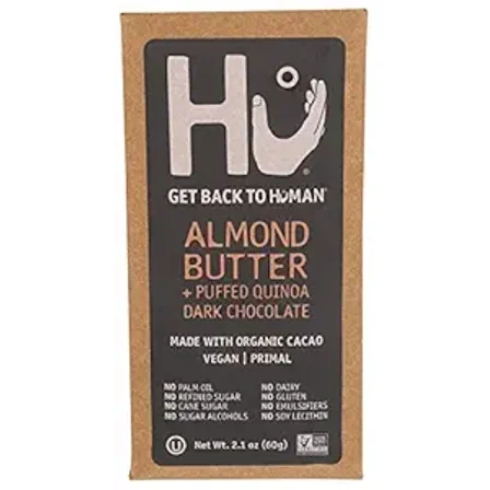 Hu Kitchen Almond Butter & Puffed Quinoa Chocolate Bar, 2.1 Oz