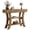 Light Brown, variant on Fnova 41.34" 3-Tier Console Table, Vintage Sofa Table with Curved Metal Leg for Entryway Hallway Living Room Foyer Decor